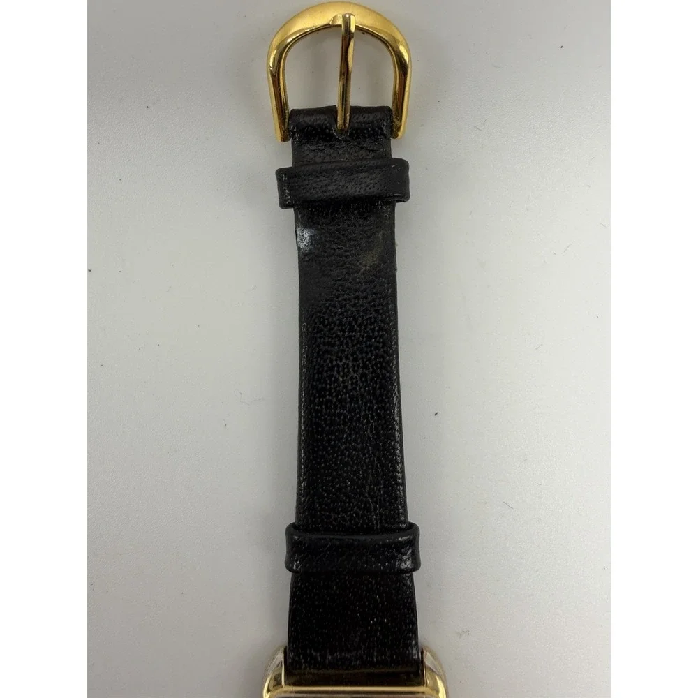 Seiko 6530-5209 New Battery Super‎ Thin Mens Tank Watch 26MM 7.5